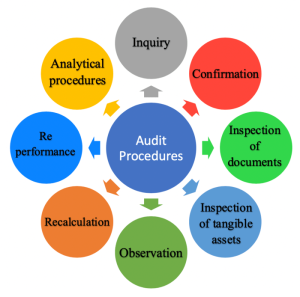 Audit procedures assertions audited